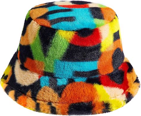 women's fuzzy bucket hat|fluffy bucket hat for women.